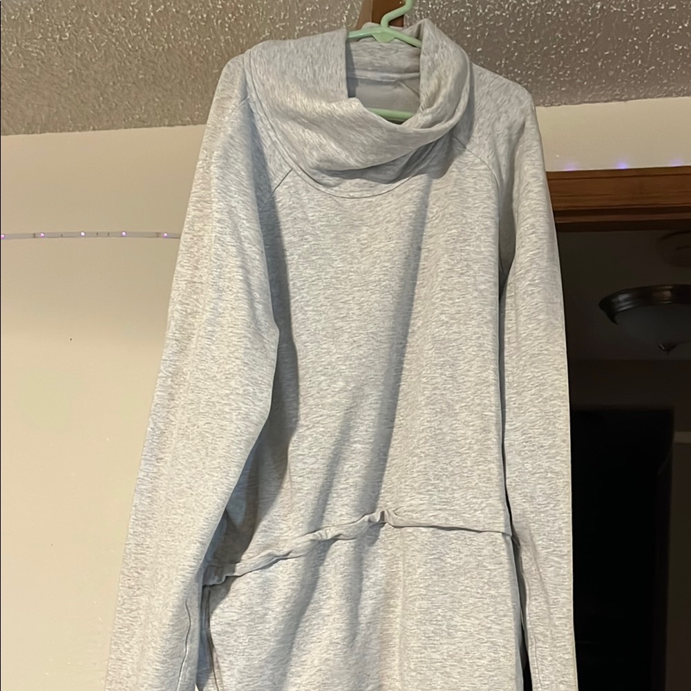 lululemon athletica Light Gray Cowl Neck Sweater